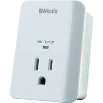 Woods 41008 1-Outlet Appliance Surge Protector with LED Indicator