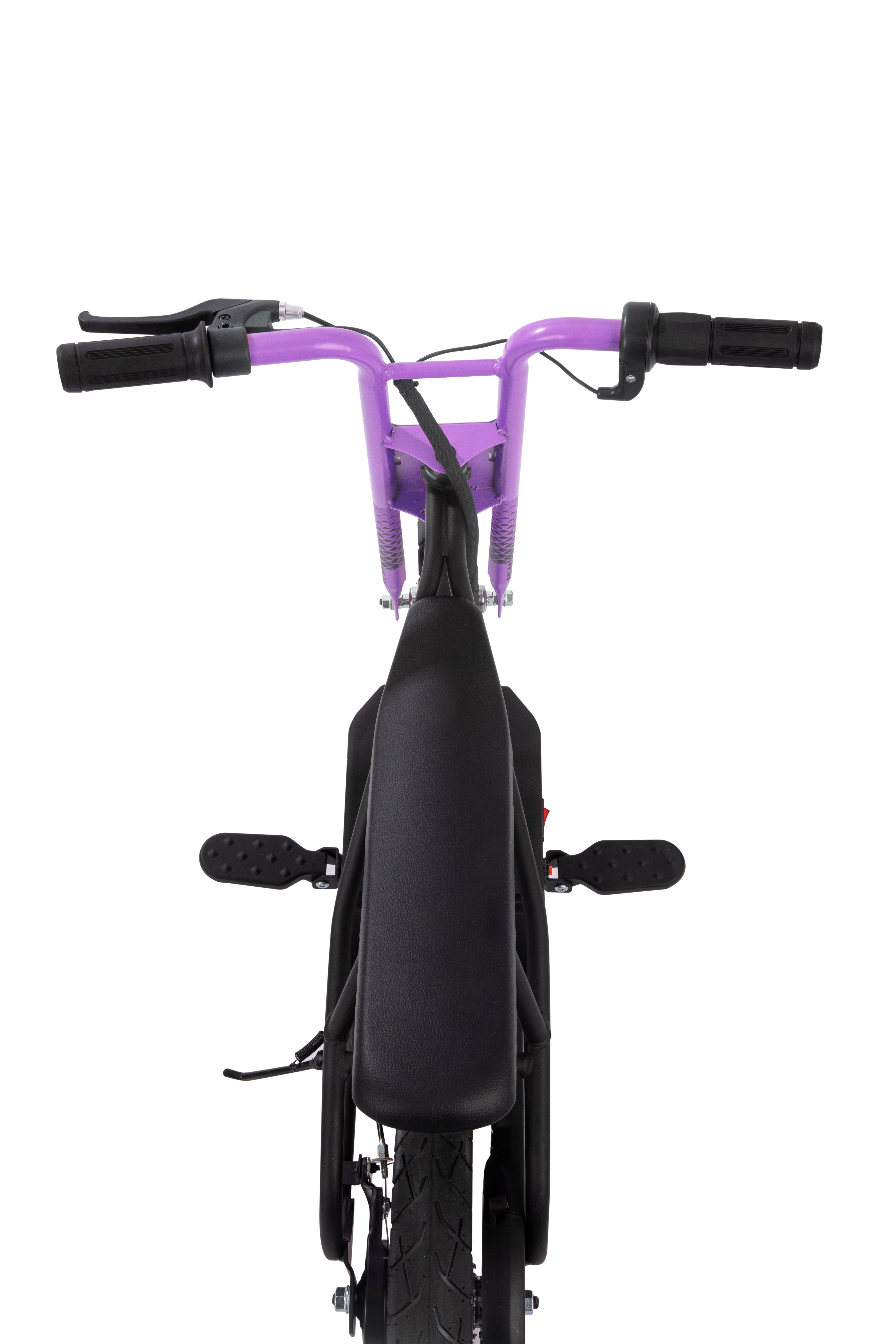 M8TRX Sports Electric Kids Street Cruiser Ride on Bike, Purple, 8 MPH