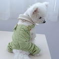 thumbnail image 4 of Pet Clothes Dog Apparel Corduroy Overalls for Autumn and Winter Comfort and Style, 4 of 7