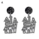 thumbnail image 1 of 1 par de pendientes de Halloween con forma de fantasma, delicados pendientes acrílicos con forma de grafiti para Halloween, 1 of 1