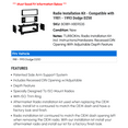 thumbnail image 2 of Radio Installation Kit - Compatible with 1981 - 1993 Dodge D250 1982 1983 1984 1985 1986 1987 1988 1989 1990 1991 1992, 2 of 2