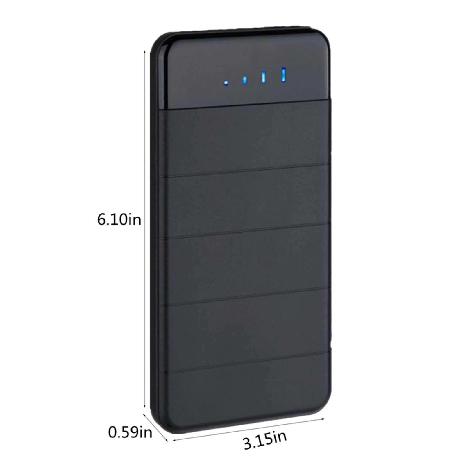 HOZVOMI Folding Solar Charger 10000mAh Portable Power Bank, Outdoor Solar Power Supply with Dual USB and Type-C Output for Mobile Devices