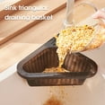 thumbnail image 7 of SPRING PARK Swan Shape Sink Strainer for Kitchen Sink Triangular Corner Kitchen Sink Strainer Punch-Free Multifunctional Sink Basket for Kitchen, 7 of 7