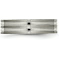 thumbnail image 4 of Chisel Titanium Brushed and Polished 6.2mm Grooved Band - Ring Size 9.0-3.7gm, 4 of 8