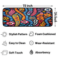 thumbnail image 2 of CURLYOOT Colorful Floral Runner Rug 2'x6' Washable Kitchen Runner Rug Indoor Non Slip Laundry Rugs Abstract Floor Carpet for Hallway Kitchen Entryway Bedroom Living Room, 2 of 9