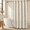 Beige Cream-72"W x 75"L (Pack of 1), variant on Beige Cream 72"W x 75"L (Pack of 1) Scalloped No Hook Faux Linen Shower Curtain