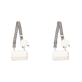 thumbnail image 1 of Bolso Hombro Retro para Mujer Con Correa Ancha Cuero PU Juego Monedero () Blanco, 1 of 3