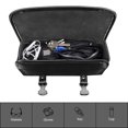 thumbnail image 4 of serony Synthetic Leather Motorcycle Tool Bag Fork Handlebar Saddle bag Roll BarrelN, 4 of 6