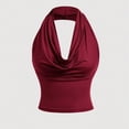 thumbnail image 5 of FNFYFH Halter Tank Tops for Women Sleeveless Summer Cowl Neck Backless Top Cute Y2K Going Out Outfits 2026 Fashion Vacation Clothes, 5 of 7