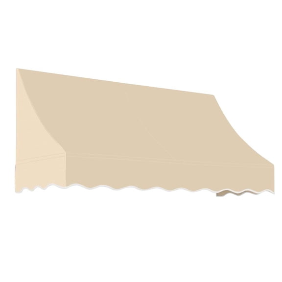 Awntech 10.375 ft Nantucket Fixed Awning Acrylic Fabric, Tan
