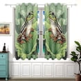 thumbnail image 2 of Frog on Lily Pad Blackout Curtains for Living Room Bedroom 55W x 54L Insulated Window Drapes 2 Panels, 2 of 5