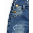 thumbnail image 6 of Kidscool Space Baby&Little Boys Big Bib Pocket Ripped Distressed Cotton Denim Overalls,Blue,5-6 Years, 6 of 7