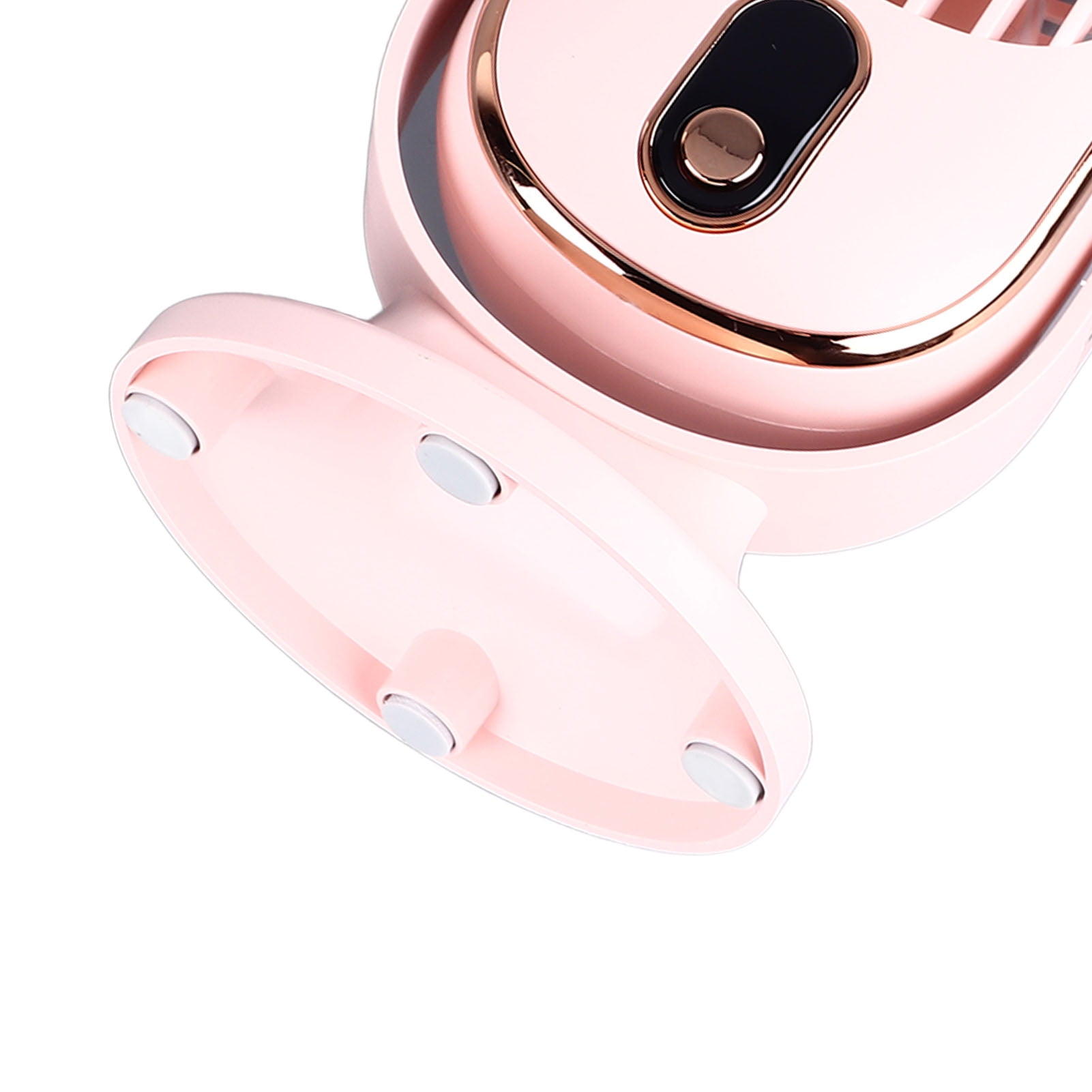 YAHHU Desktop Fan 1800mah USB Brushless Motor Oscillating Quiet 5 Speeds Desk Tower Fan for Home Car Office 10.6 inches / 27 cm Pink