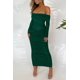 thumbnail image 3 of Vestido PRETTYGARDEN Maxi Verde con Hombros Descubiertos y Mangas Largas M, 3 of 8