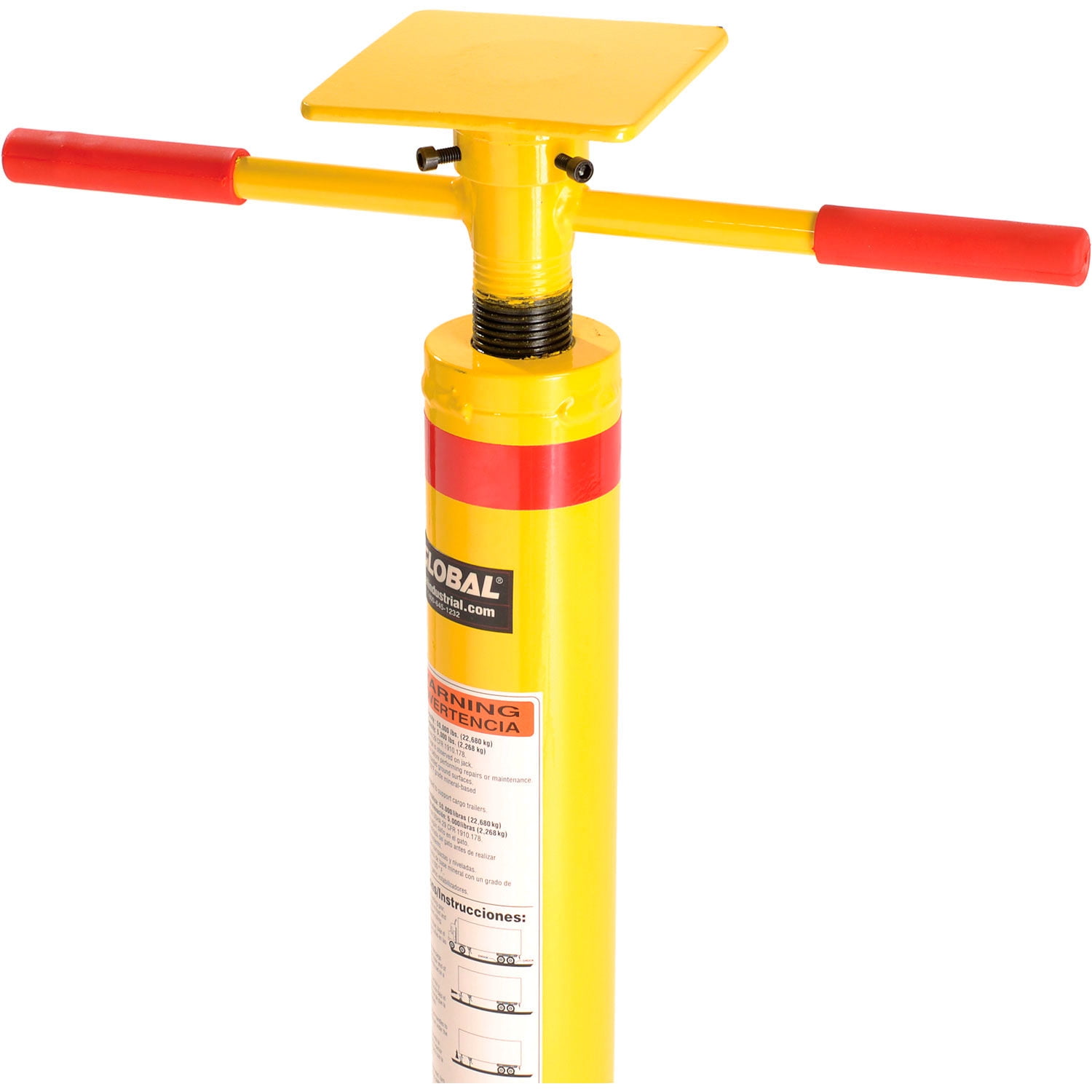 Economy Trailer Stabilizing Jack Stand, Steel, Yellow