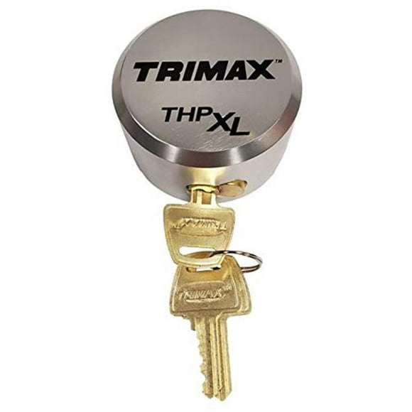 Trimax Locks - Wyers WYETHPXL-AL SV Argent Solide en Aluminium Hockey Rondelle Cadenas pour Ajustement Universel Manille Interne