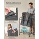 thumbnail image 5 of Cesto de ropa SONGMICS, clasificador de 3 secciones, 170 L, con ruedas, gris, 5 of 6