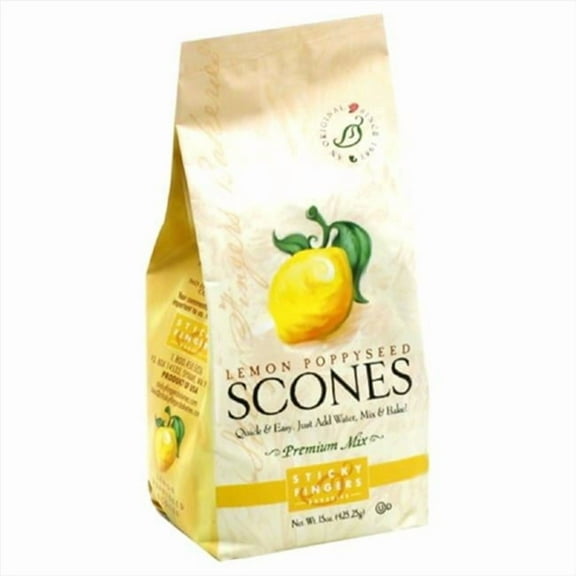 STICKY FINGERS MIX SCONE LEMON POPPY-15 OZ -Pack of 6
