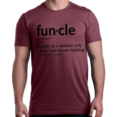 Shop4Ever Men's Funcle Fun Uncle Graphic T-shirt