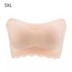 thumbnail image 1 of Sujetador sin tirantes recogido Sujetador antideslizante de talla grande Ropa interior superior de tubo fino para vestido de novia, Beige, 5XL Eigraketly AP001172-23B, 1 of 7