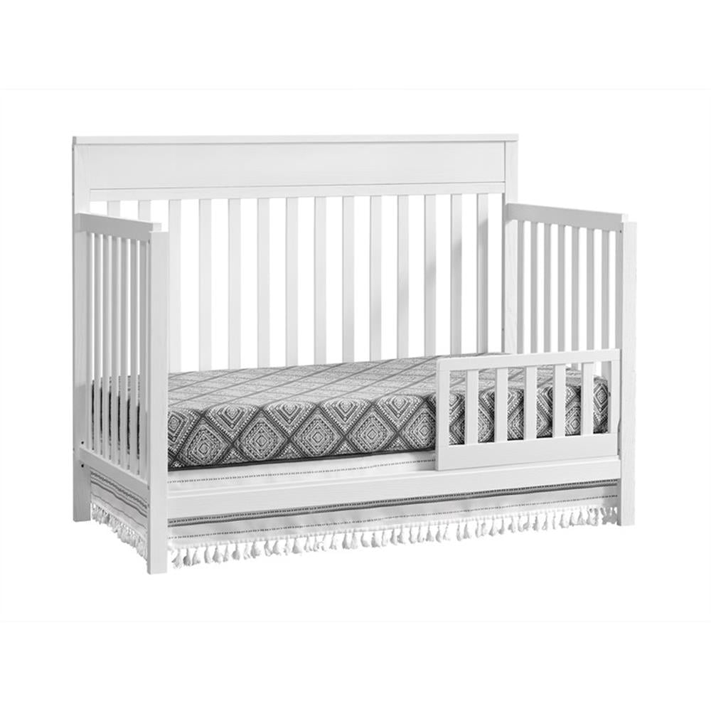 Oxford Baby Castle Hill 4-in-1 Convertible Crib, Barn White, GREENGUARD Gold Certified, Wooden Crib