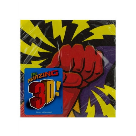 Superhero Fun Lunch Napkins, 24 Count