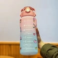 thumbnail image 4 of Gradient Powder2000mlGradient Water Bottle Bpa-free 1.5 / 2l Botella para beber con pajita para fitness, 4 of 5