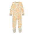 thumbnail image 2 of Burt's Bees Baby Organic Cotton Baby One Piece Sleeper Pajama, Sizes 12 Months- 24 Months, 2 of 2