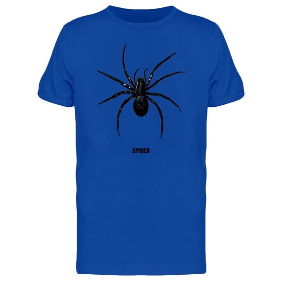 Cool Grunge Black Spider Tee Men's -Image by Shutterstock