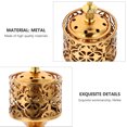 thumbnail image 2 of 2 Pack Incense Burner Lavender Scented Heaters Modern Decor Golden, 2 of 8