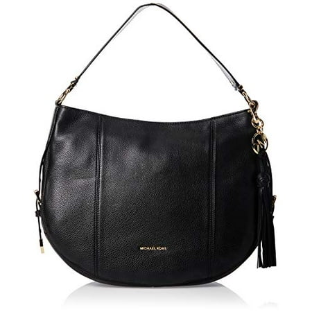Michael Kors Brooke Ladies Medium Black Leather Shoulder Bag 30S9GOKH7L-001