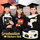 thumbnail image 4 of Paquete de 500 pegatinas para celebrar la graduación, para álbumes de recortes, tarjetas, fotos de diplomas y fiestas, 4 of 8