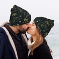 thumbnail image 5 of Yiaed Golden line fox Print Winter Beanie for Men Women, Fleece Lined Beanie Soft Warm Knit Hat Ski Stocking Cuffed Ca, 5 of 6
