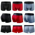 thumbnail image 5 of Men Trunks Built-in Fake Butt Hip Lifter Enhancer Shorts Boxer Briefs Padded Underwear Shapewear Underpants Nylon  Breathable, 5 of 9