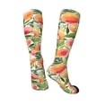 thumbnail image 5 of Lsque Fruits Peach1 Printed Crew Socks Men's Women's LightWeight Thin Casual Calf Socks ,Knee High Socks,Cotton Socks, 5 of 9