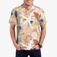 thumbnail image 1 of Fotbe Tropical Beach Sea Shell Camiseta Polo de Golf para Hombre con Estampado – Camisa Deportiva Transpirable con Cuello Abotonado-Small, 1 of 6