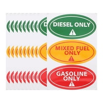 UNOMOR 30pcs Car Decal Gas Tank Stickers for Car Copper Sticker Assorted Color