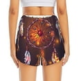 thumbnail image 2 of Lsque Beautiful Dreamcatcher1 Printed Women's Running Shorts with Liner Pockets,Elastic Quick Dry Workout Athletic Gym Yoga Shorts,Womens High Waist Shorts-XX-Large, 2 of 9