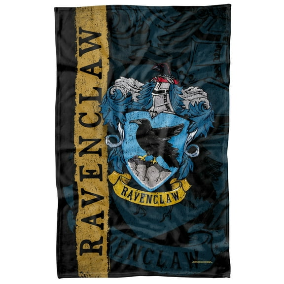 Harry Potter Blanket, 36"x58" Harry Potter House Crest Ravenclaw Fleece Blanket