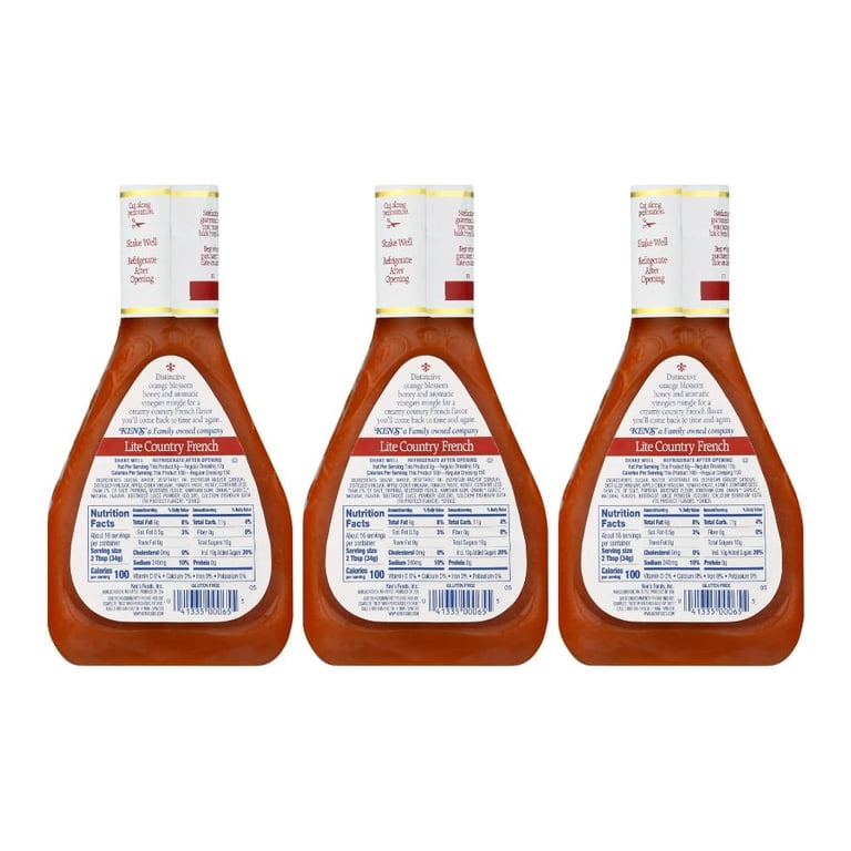 ken's country french dressing with orange blossom honey Ken's Foods Country French with Orange Blossom Honey Dressing 1 Gallon