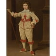 thumbnail image 2 of Dutch School 15x18 Gold Ornate Wood Frame and Double Matted Museum Art Print Titled - Portrait of a Boy with Walking Stick (1633), 2 of 4
