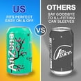 thumbnail image 2 of Skywin Silicone Can Sleeve (4 Pack) - Can Cover can Hides Can by Disguising it as a Can of Soda (Green), 2 of 7