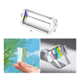 thumbnail image 5 of 4Pcs Clear Triangular Prism for Rainbow Lights Crystal Optical Prisms Glass Physics Teaching Refracted Light Spectrum, 5 of 7