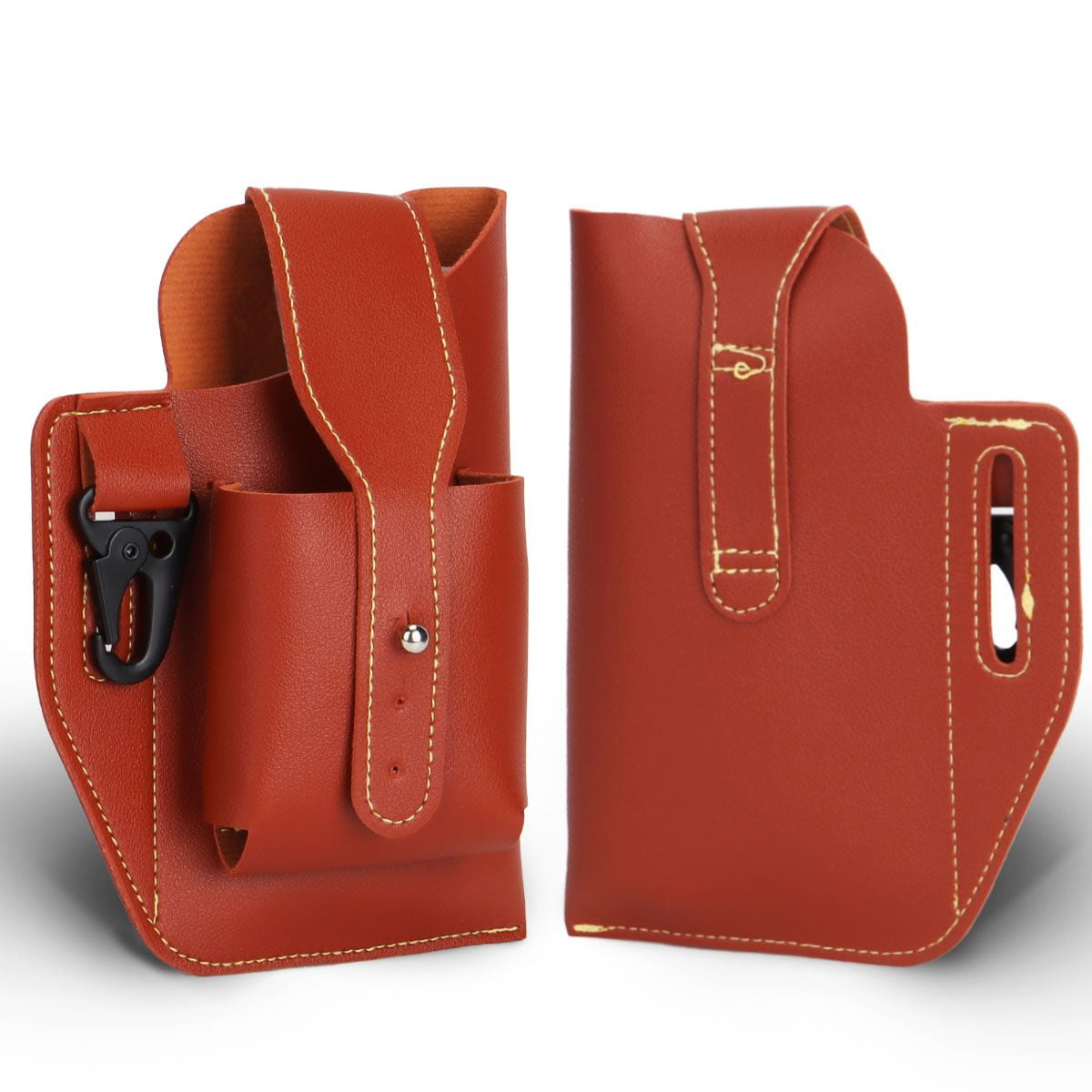 Gustave Leather Cell Phone Pouch Holster Vertical Belt Clip Waist Bag