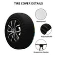 thumbnail image 2 of Rateoe Transportations With Cute Animals Pattern Tire Cover Wheel Protectors Weatherproof Wheel Covers Universal Fit for Trailer Rv SUV Truck Camper Travel Trailers Accessories-14 inch, 2 of 6