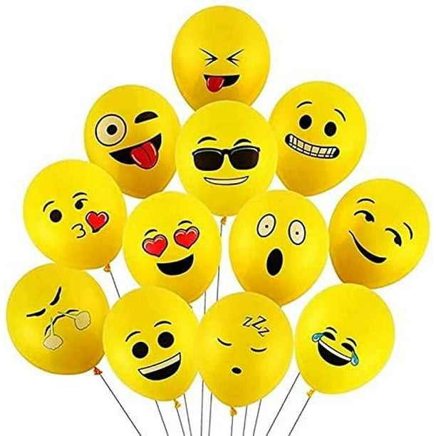 Latex Smiley Face Expression Pack Printed 12