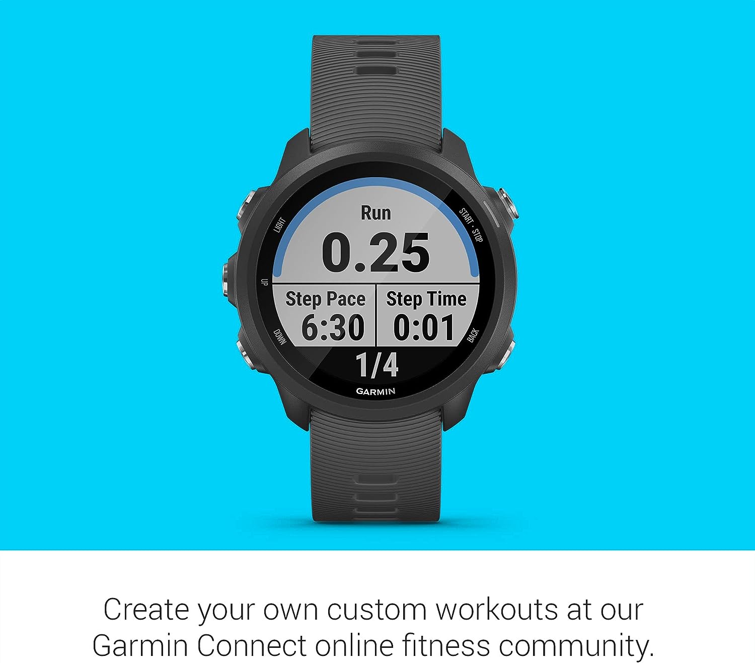 Forerunner® 245 GPS Running Smartwatch in Slate Gray - image 3 of 7