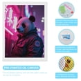 thumbnail image 3 of Diamond Art Kits for Adults, Panda Jacket Neon Night Scene 5D Diamond Painting Kits for Adults Beginners, DIY Full Drill Diamond Painting, Gem Art and Crafts 12x16, 3 of 7