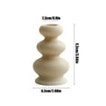 thumbnail image 3 of YFTDEF Ceramic Candlestick, Modern Decorative Holder, Stylish Tabletop Accent, Versatile Home Decor, Perfect for Candlelight Dinners and Living Room Centerpieces, 3 of 4