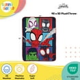 thumbnail image 2 of Marel Spidey & His Amazing Friends Plush Trael Throw Blanket - Measures 40 x 50 Inches - Super Soft & Cozy Trael Accessories Features Miles Morales & Ghost Spider Gwen, 2 of 4